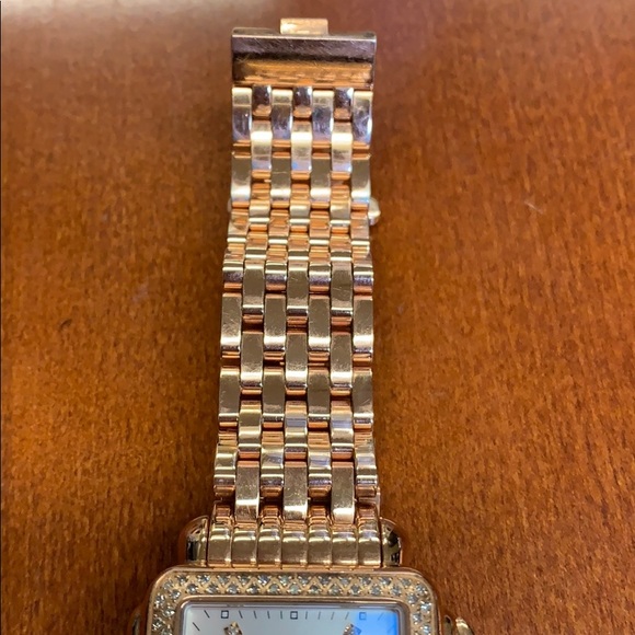 SOLD: Michele Watch: 18k Rose Gold with Diamonds - Picture 3 of 8